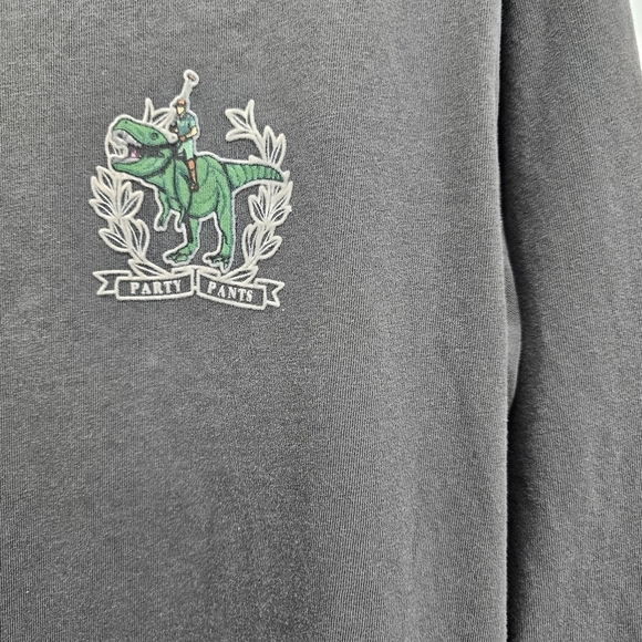 Party Pants SWINGERS REX LONG SLEEVE T-SHIRT - WASHED BLACK - Picture 4 of 6